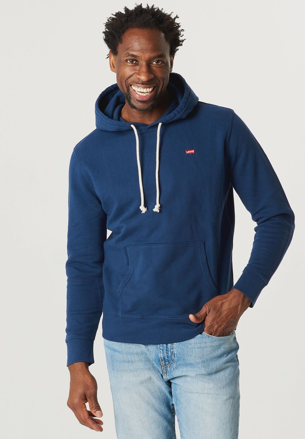 Толстовка с логотипом, капюшоном, для мужчин Levi's, цвет Dress Blue — фото 2