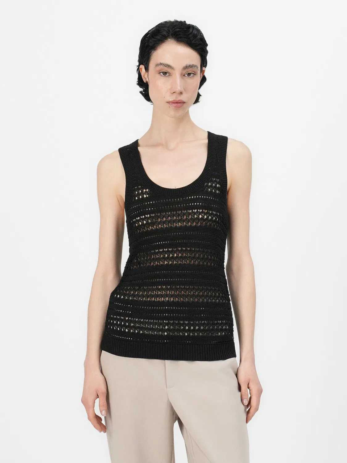 Вязаный топ Tommy Hilfiger, Black — фото 2