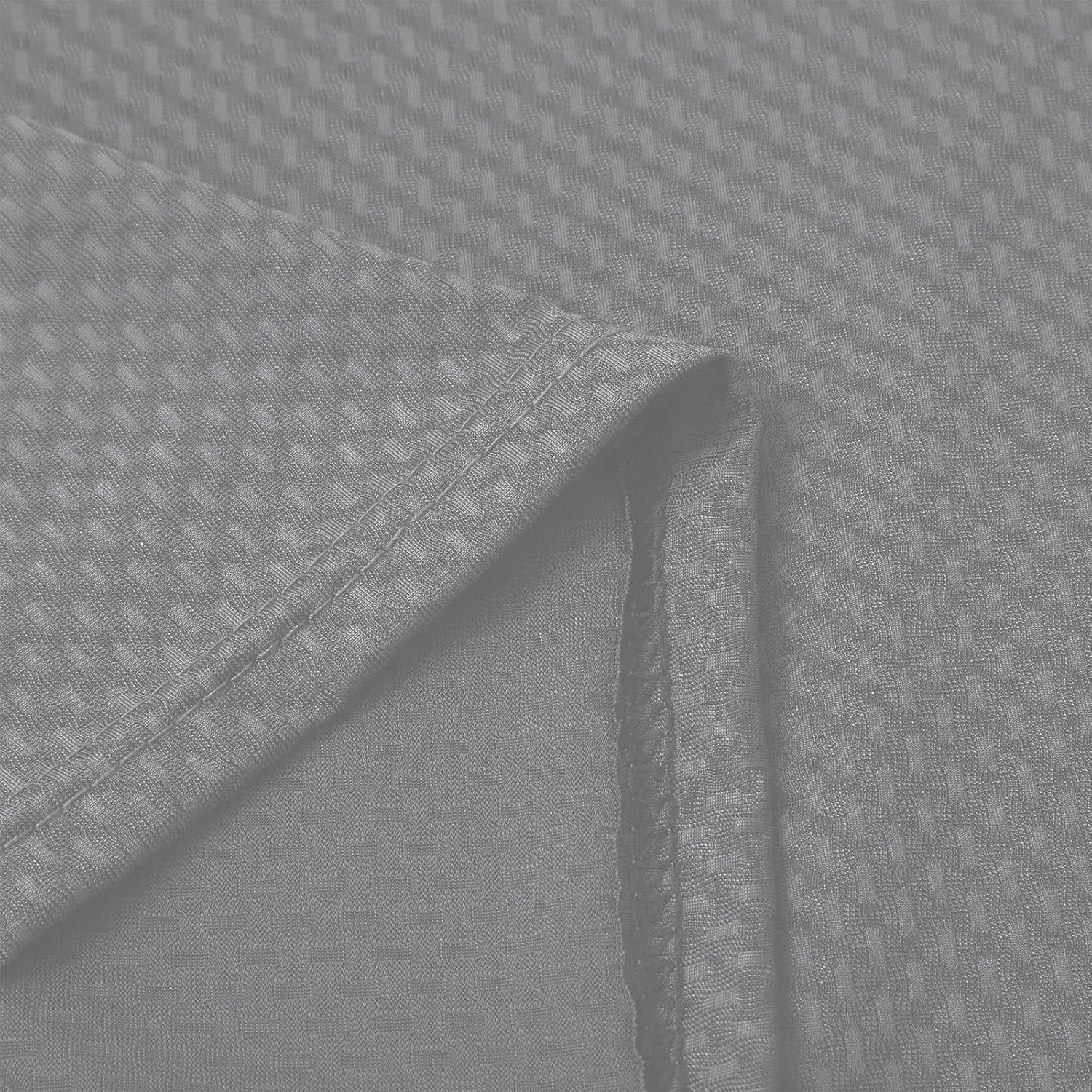 Мужская майка-сетка Athletic Dry Fit с круглым вырезом, эластичная футболка с коротким рукавом, спортивная легкая майка Generic, серый — фото 3