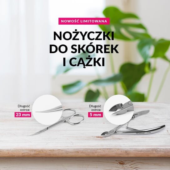 Маникюрные кусачки Semilac из хирургической стали, лезвие 5 мм, ограниченный выпуск. — фото 3