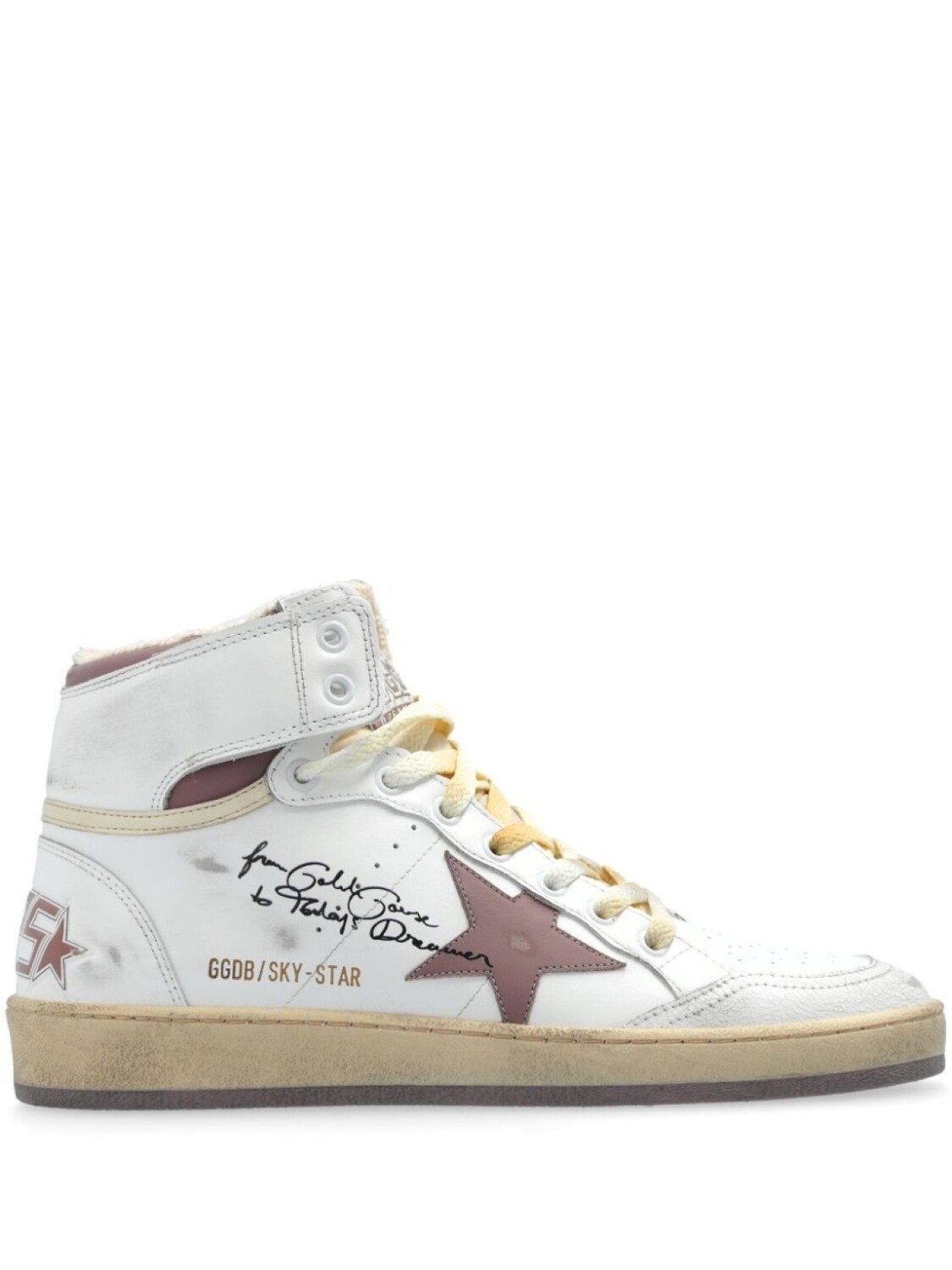 Golden Goose кроссовки со звездной нашивкой, белый