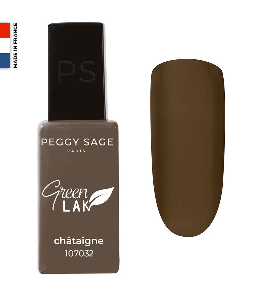 

Зеленый лак для ногтей LAK Châtaigne Classic UV/LED 10 мл Peggy Sage