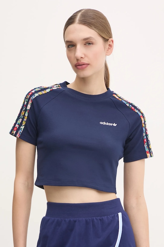 

Футболка Liberty Adidas Originals, темно-синий