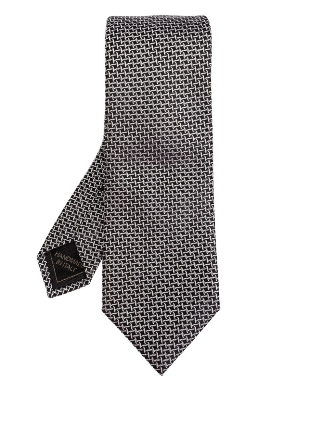 

Brioni жаккардовый галстук с узором, черный