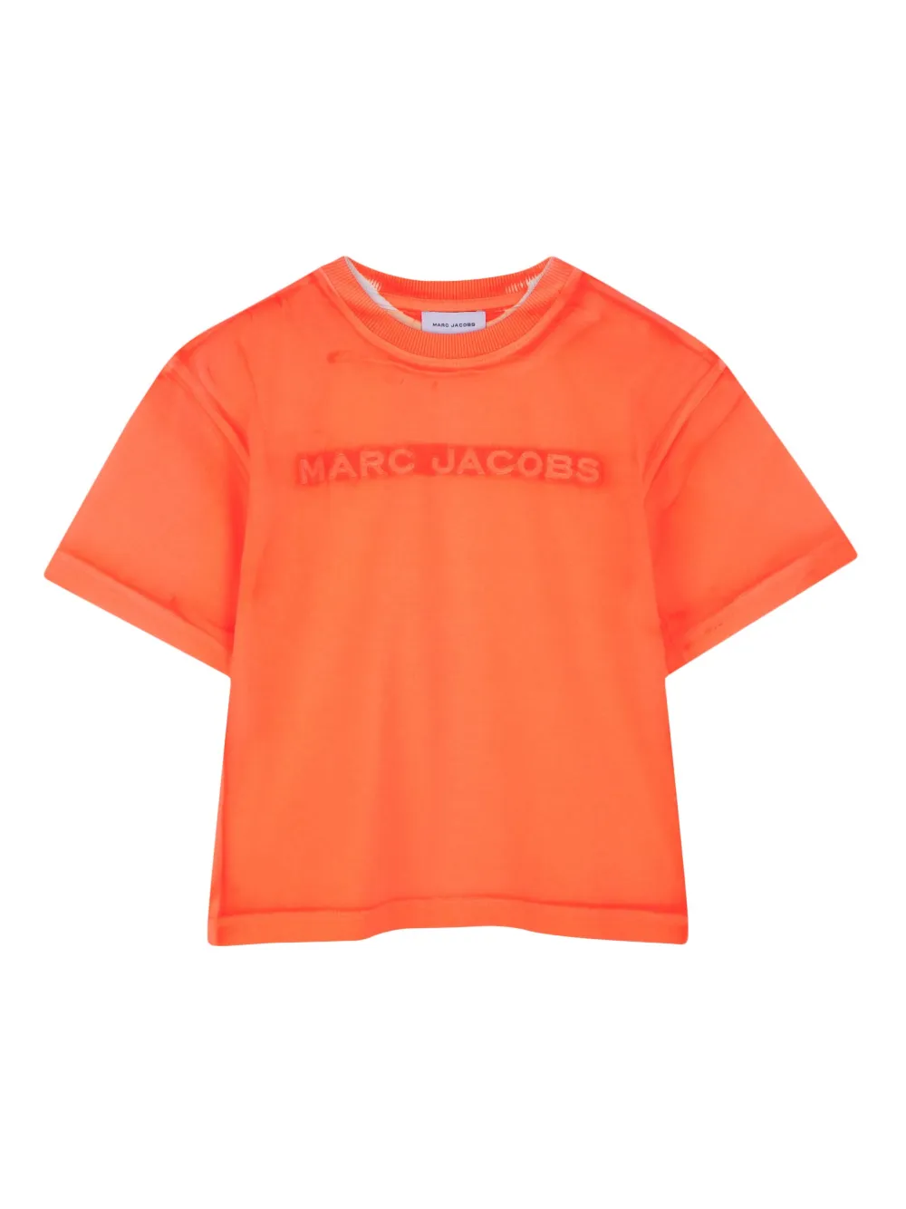

Футболка с вышитым логотипом Marc Jacobs Kids, оранжевый