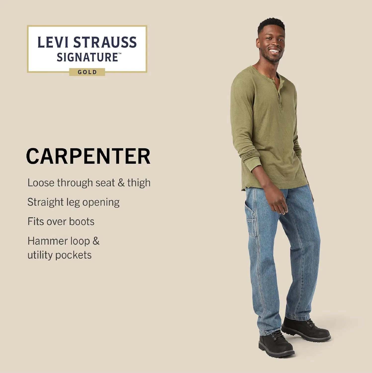 Джинсы Carpenter Levi Strauss Signature Gold, Centurion — фото 4
