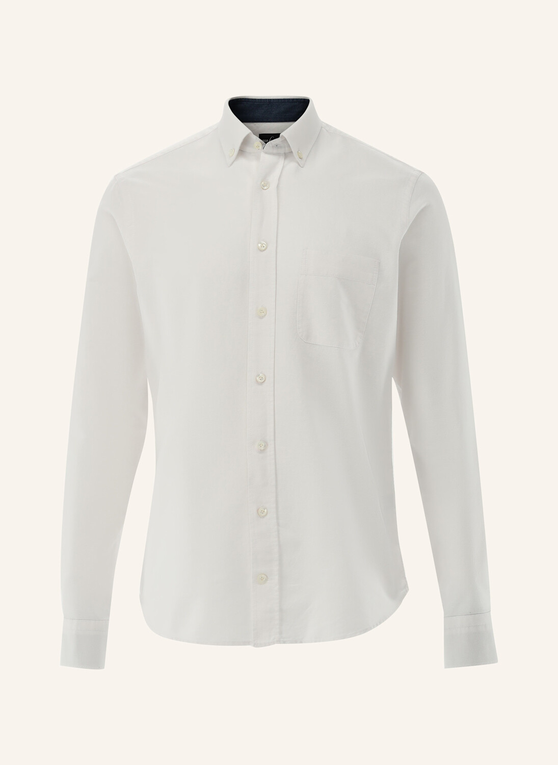 

Рубашка slim fit с длинным рукавом и воротником на пуговицах van Laack, белый