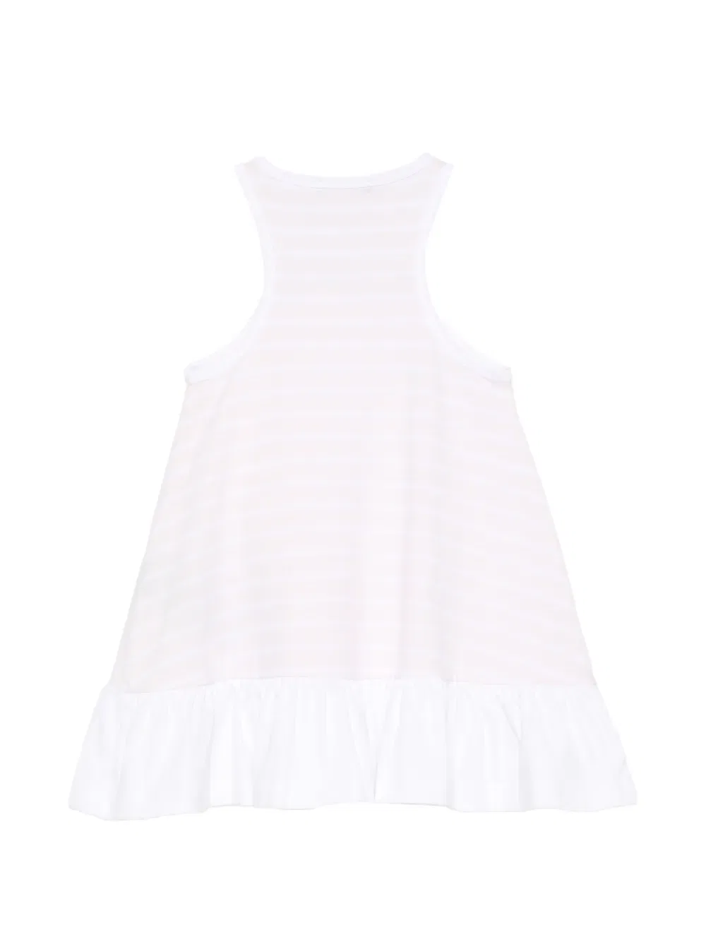 Полосатое платье с оборками Balmain Kids, розовый — фото 2