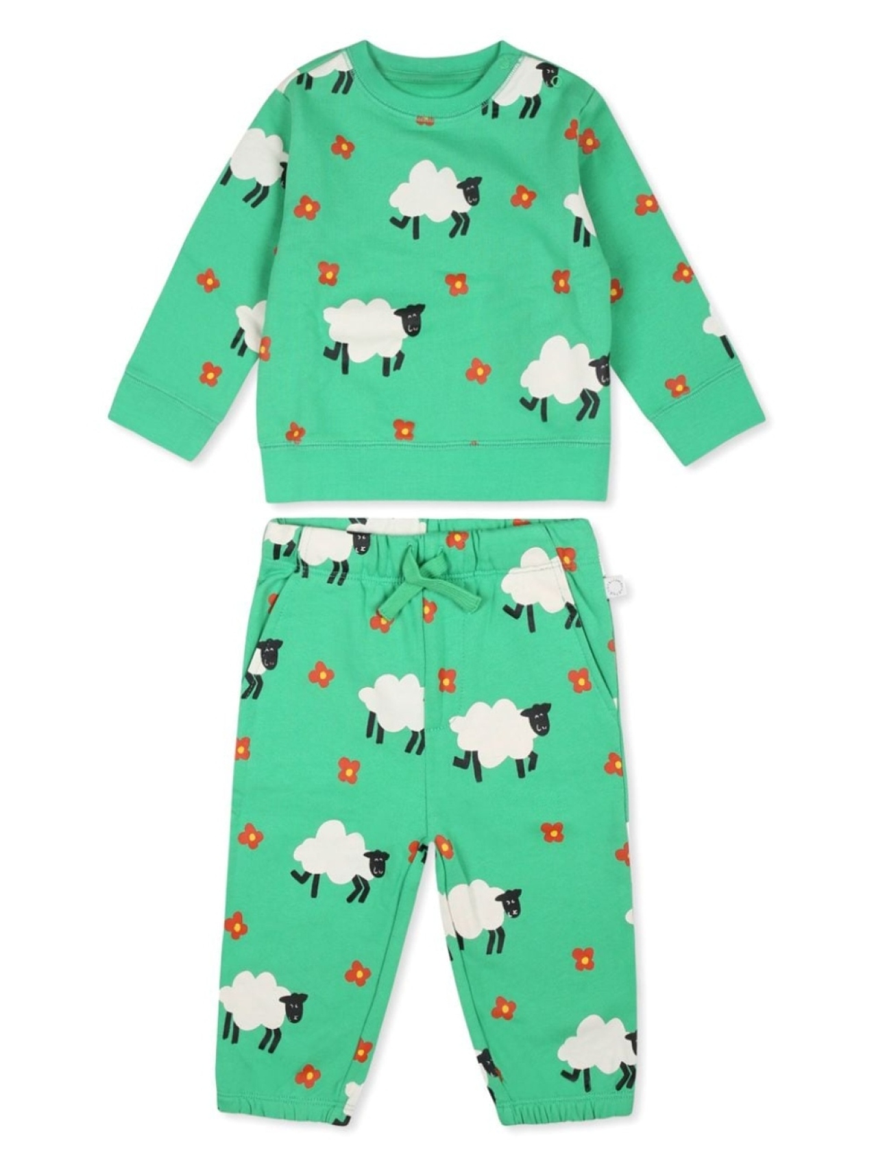 

Stella McCartney Kids спортивный костюм из органического хлопка, зеленый