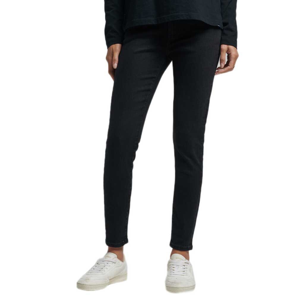 

Джинсы Superdry Vintage Mid Rise Skinny, черный