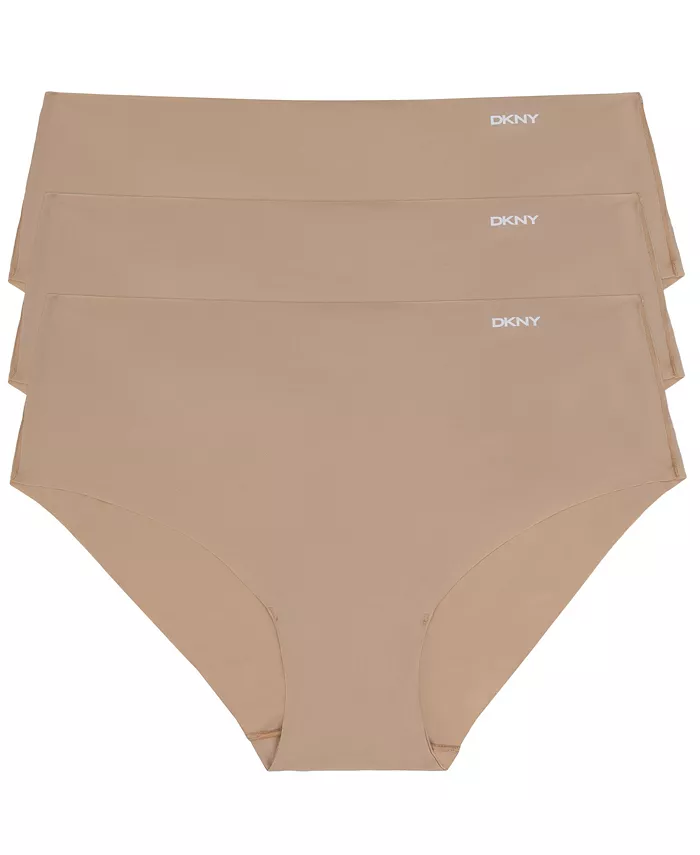 

Женские трусы-хипстер Litewear Cut Anywear, 3 шт DKNY, коричневый/бежевый