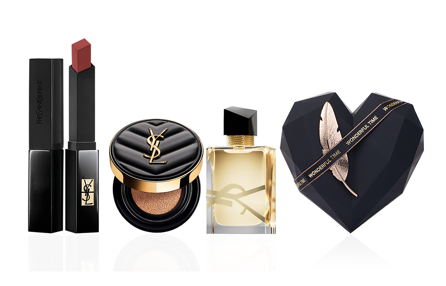 

Набор косметики для лица Luxury Pet Foundation Box с велюровым сатиновым матовым покрытием без эффекта переноса SAINT LAURENT