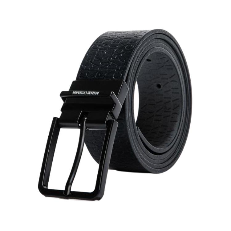 

AE ременные ремни из переработанной кожи мужские 3,5 см ARMANI EXCHANGE, темно-синий