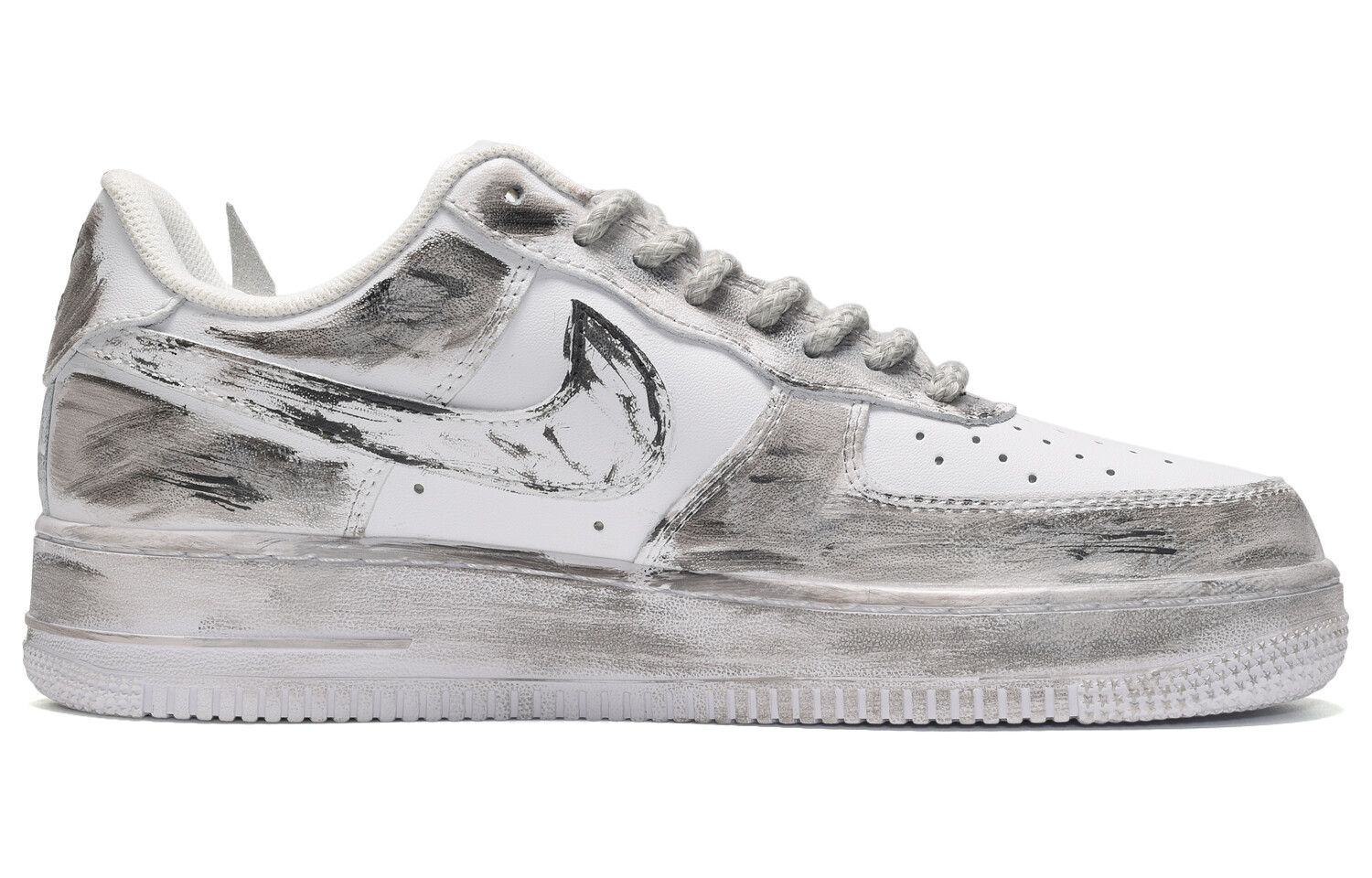 

Кроссовки Nike Air Force 1 Skateboard Shoes Women's Low-Top Gray White