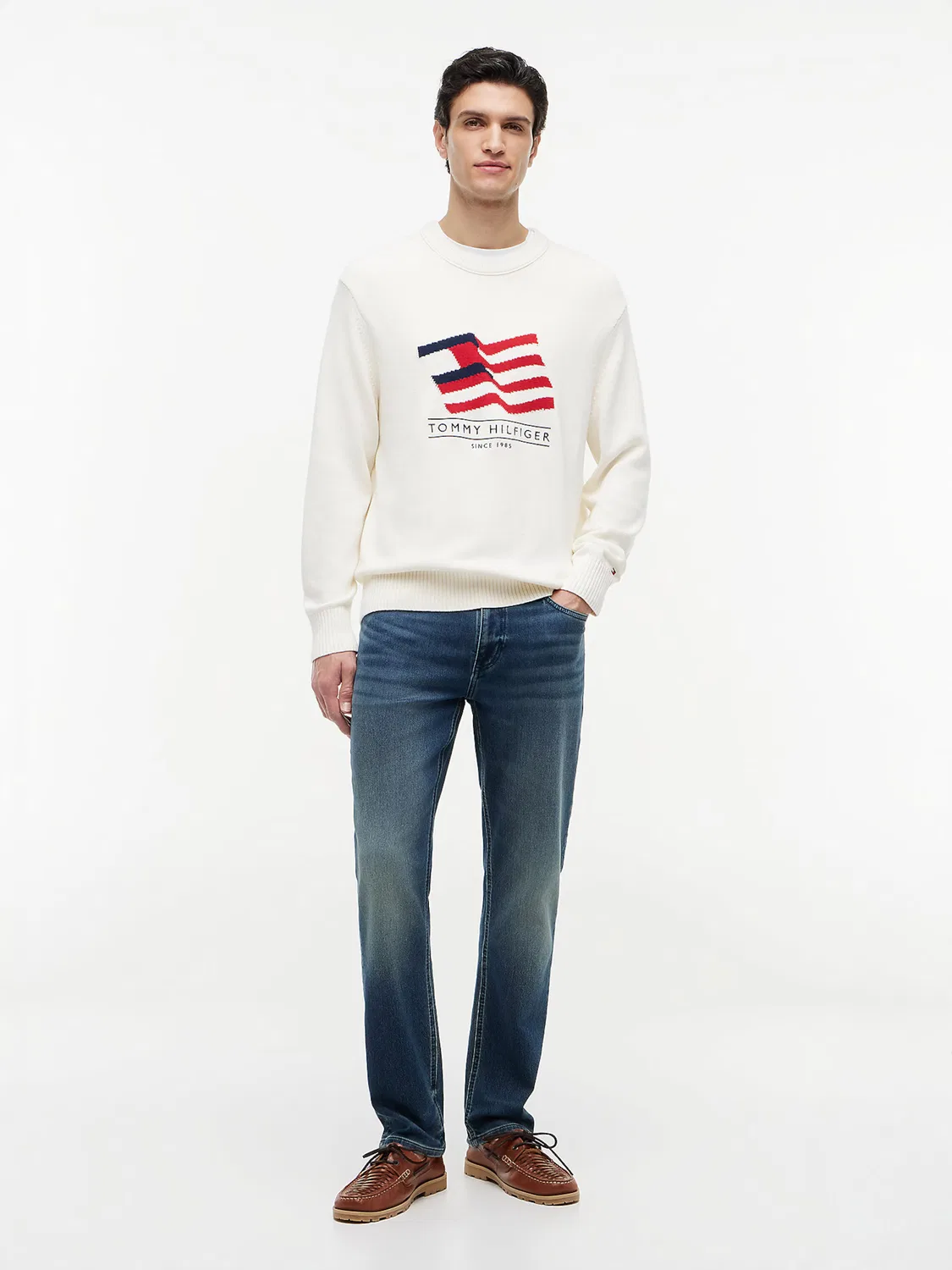 Свитер Tommy Hilfiger, Ecru — фото 3