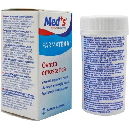 

Farmac-Zabban Meds Кровоостанавливающая вата, 1 тюбик Farmac-Zabban Spa