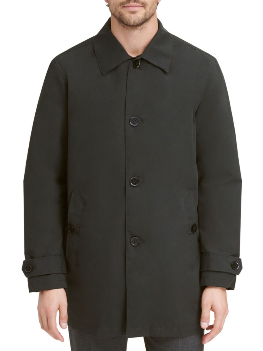 

Куртка-макинтош City Rain средней длины Cole Haan, черный