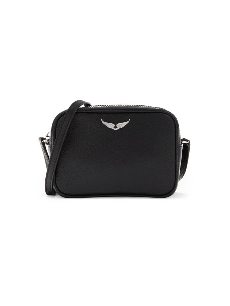 

Кожаная сумка через плечо Boxy Wings Zadig & Voltaire, цвет Noir, Зеленый, Кожаная сумка через плечо Boxy Wings Zadig & Voltaire, цвет Noir
