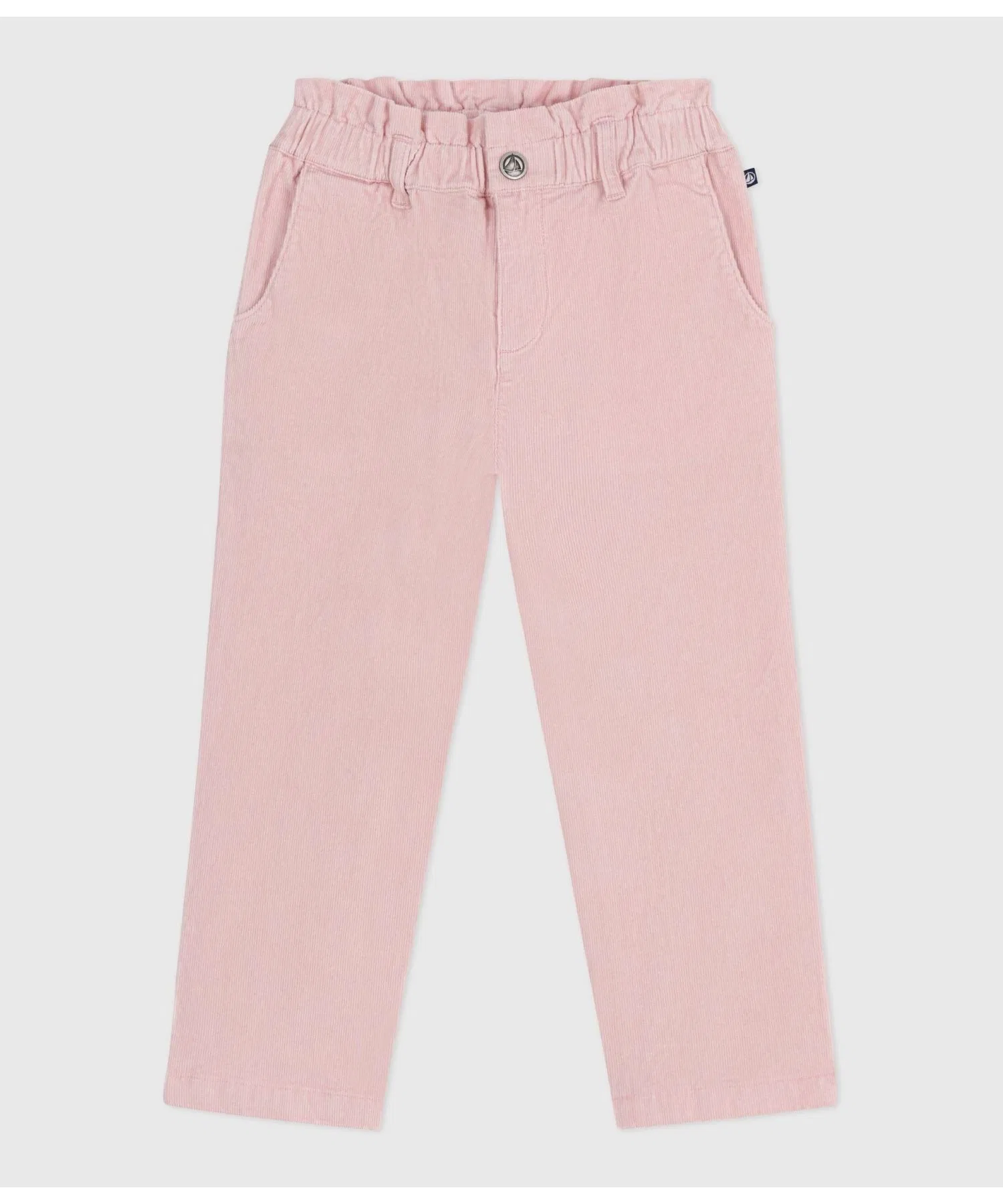 Детские брюки вельветовые Petit Bateau розовые