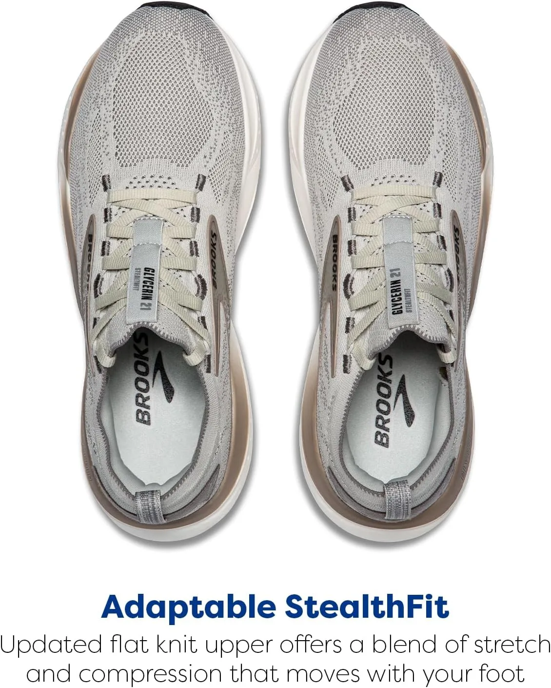 Мужские кроссовки Brooks Glycerin Stealthfit 21, серый — фото 4
