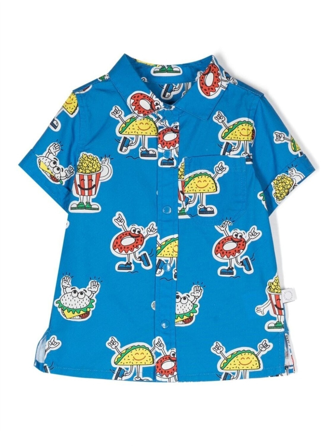 

Stella McCartney Kids рубашка с короткими рукавами и принтом, синий