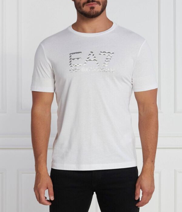 

Футболка мужская Ea7 Regular Fit, белый / серебряный