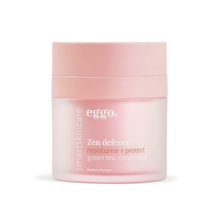 

Увлажняющее средство Eggo Zen Defense для всех типов кожи — крем для лица, обогащенный суперпродуктами и керамидами, 50 мл — без отдушек