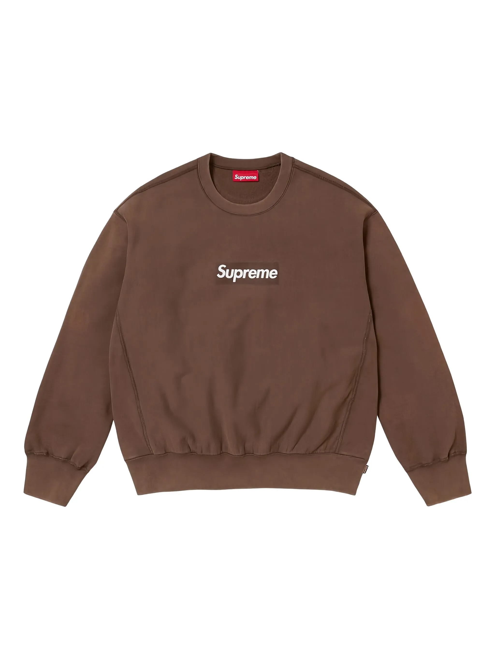 

Толстовка Washed Box Crewneck Supreme, коричневый