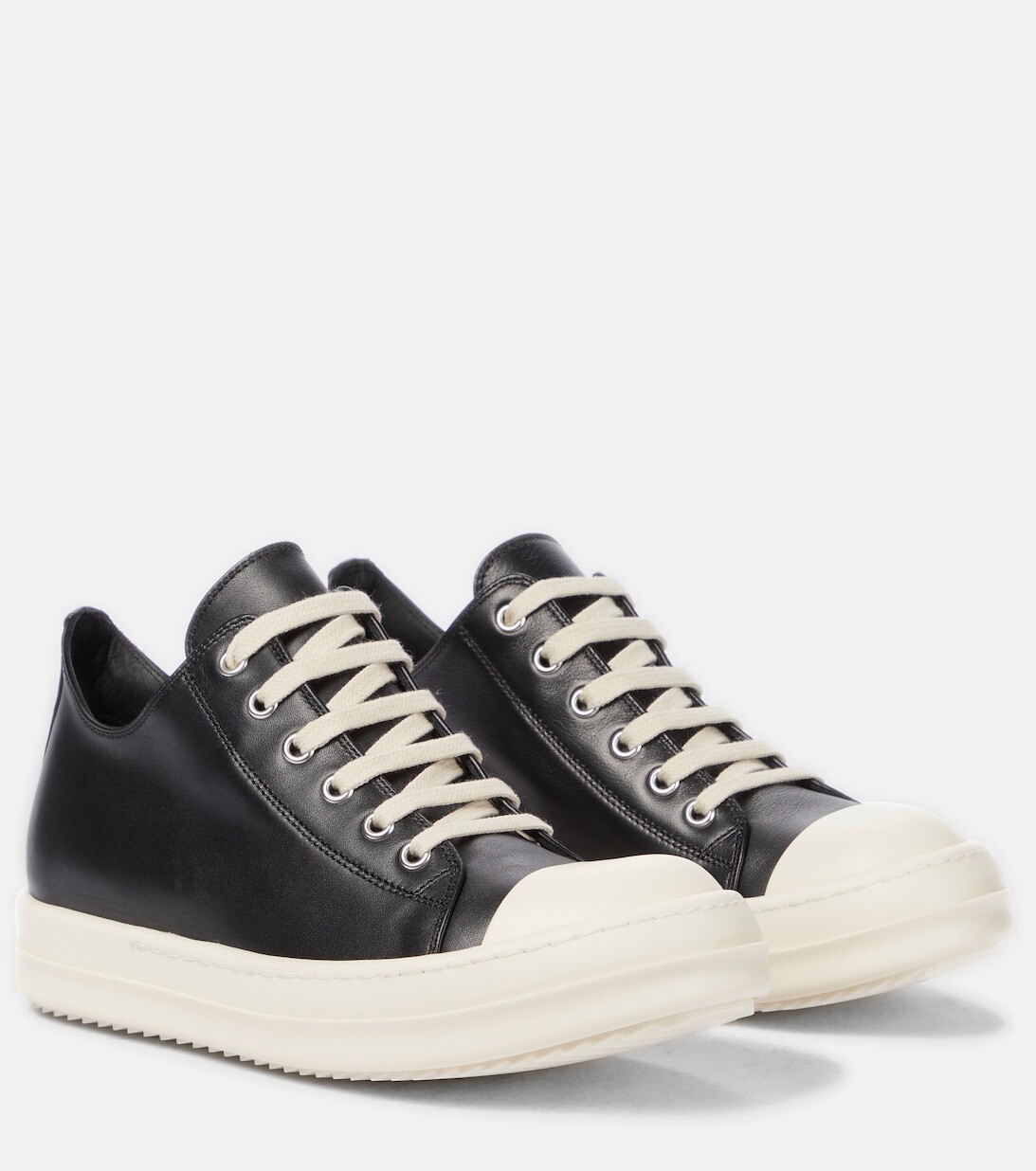 Кожаные кроссовки Phlegethon Rick Owens, черный