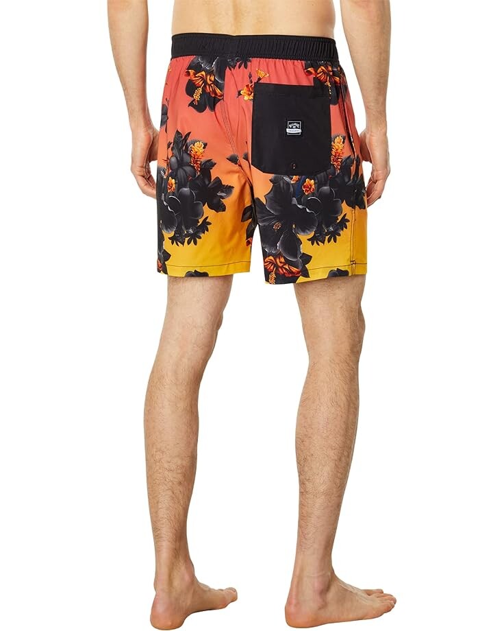 

Шорты для плавания Billabong Kamea Lava Floral Layback 17" Boardshorts, цвет Sunrise