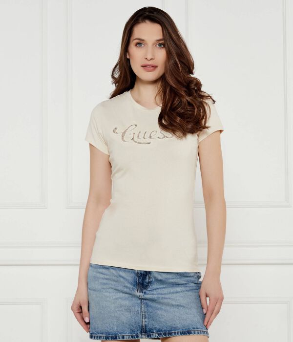 

Футболки Slim fit Guess Jeans, желтый