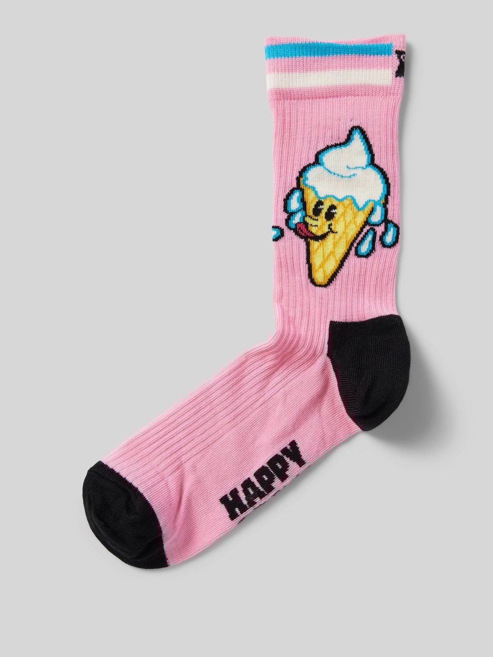 

Носки с добавлением стрейча, модель «Мороженое» Happy Socks, розовый