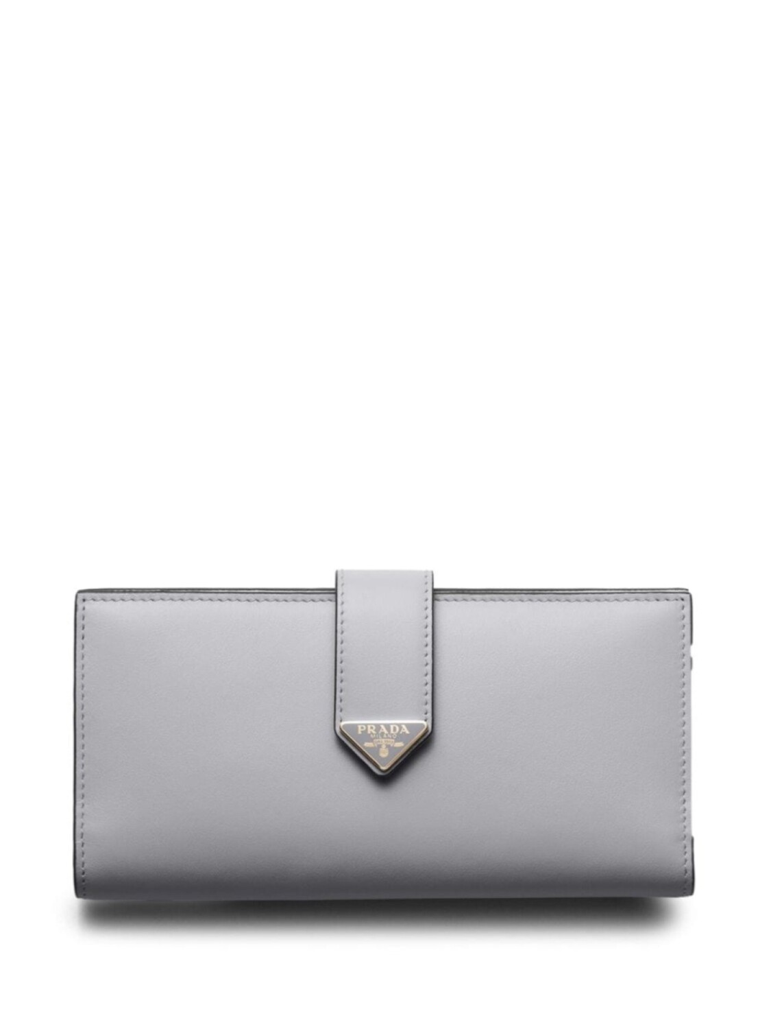 

Большой кожаный кошелек Prada, серый