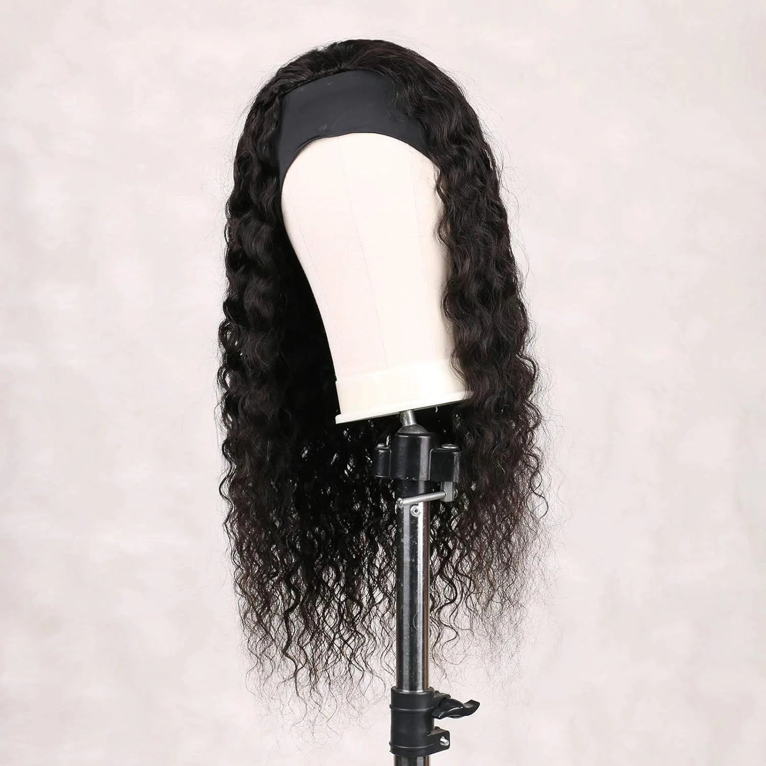 Парик с повязкой из натуральных человеческих волос, 55 см, волнистый Meet Naive, Headband Wigs Water Wave — фото 2
