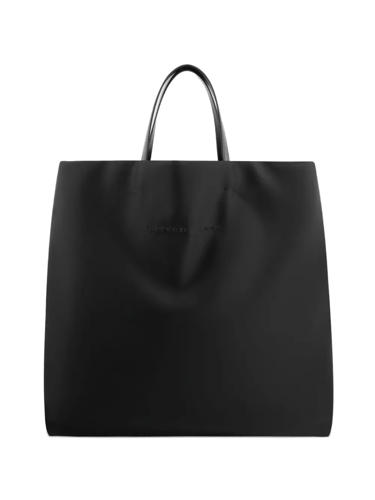 

Сумка-тоут из матового атласа Carven, черный