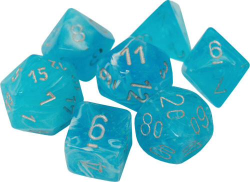 

Аксессуары Chessex Chessex Dice Set: Luminary Sky/Silver (7)