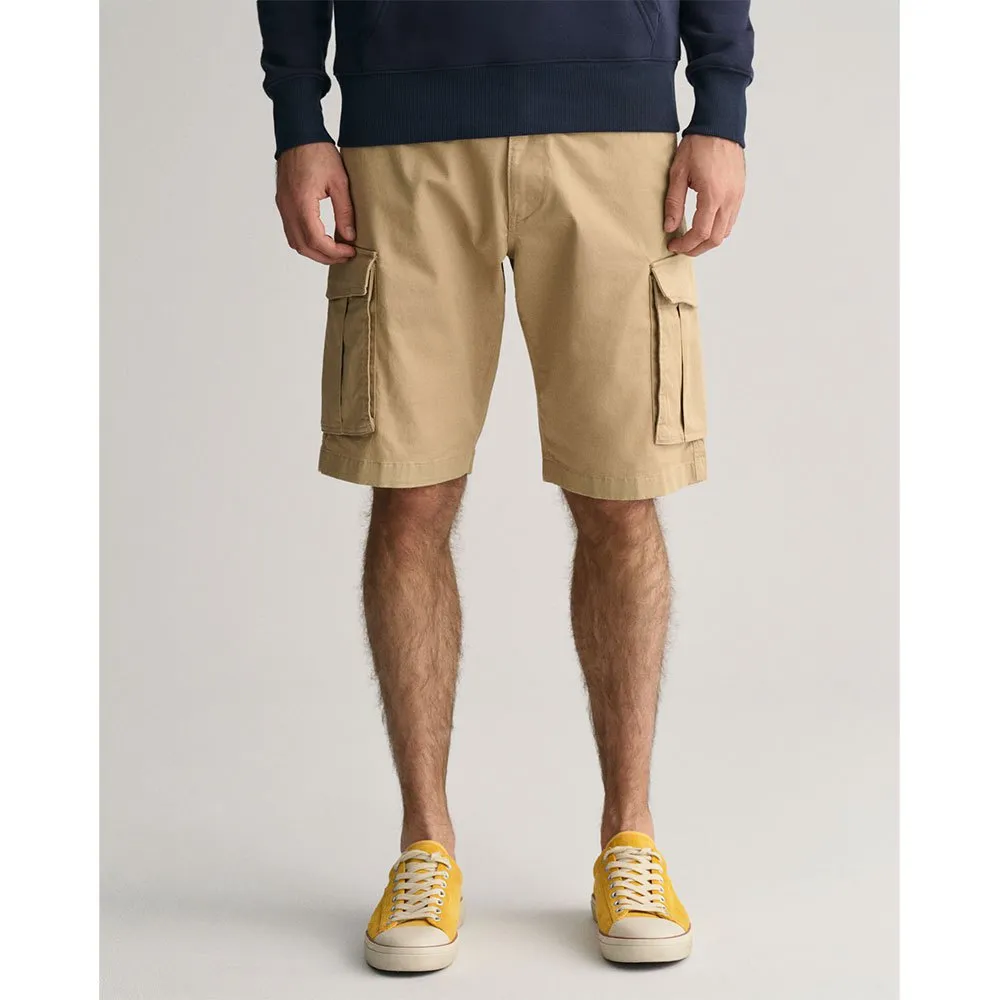 

Шорты Gant Twill Relaxed Fit, бежевый
