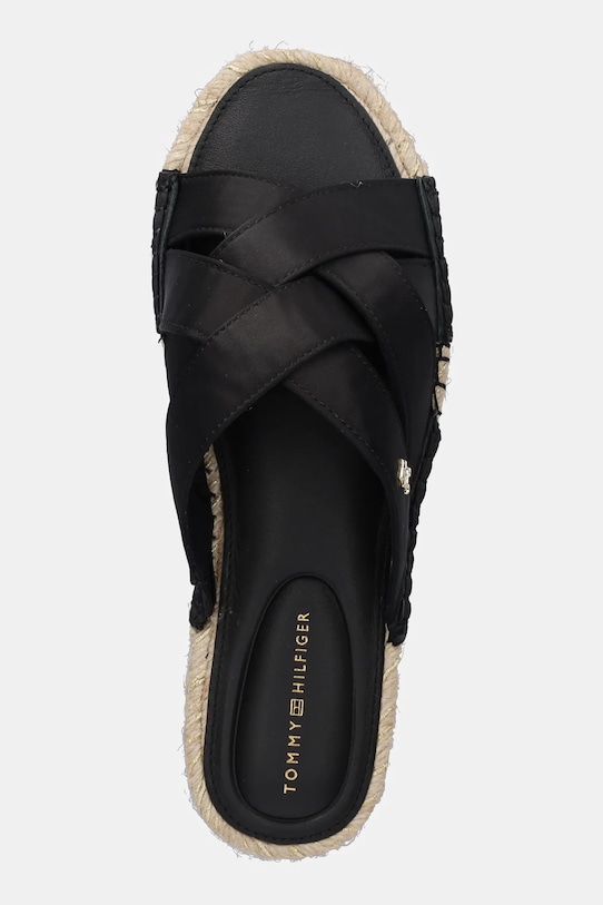 Сатиновые эспадрильи-мюли SATIN ESPADRILLE MULE Tommy Hilfiger, черный — фото 4