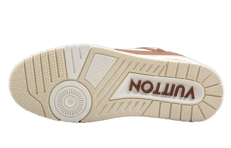 Кроссовки низкие для скейтборда женские коричневые LOUIS VUITTON — фото 3