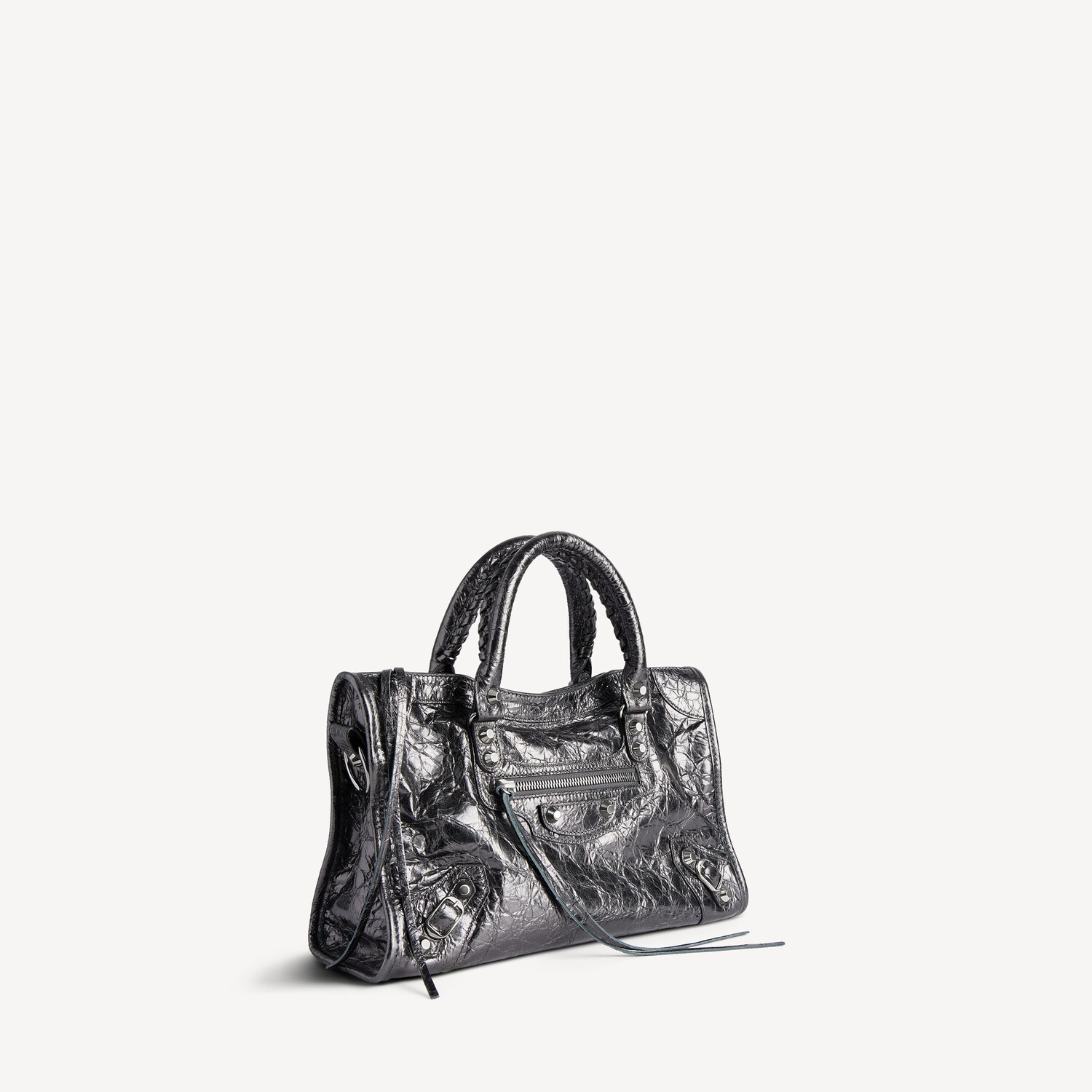 BALENCIAGA Женская сумка Le City Small в стальном сером цвете — фото 2