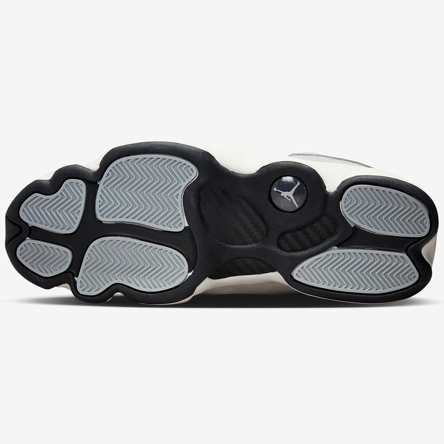 Мужские кроссовки Nike Air Jordan 6 Rings, белый/белый/серый/светло-серый — фото 4