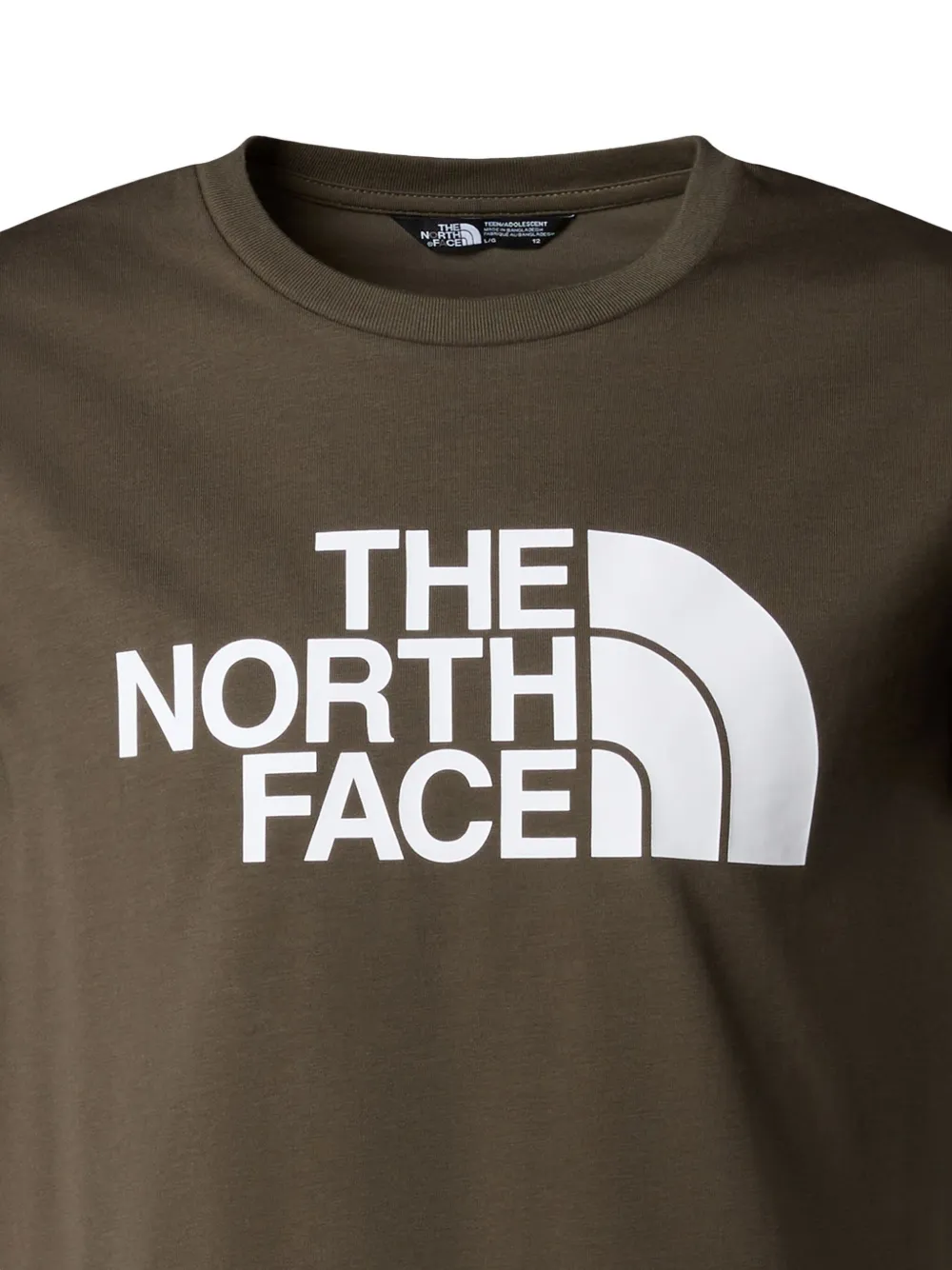 Футболка с принтом логотипа The North Face Kids, коричневый — фото 3