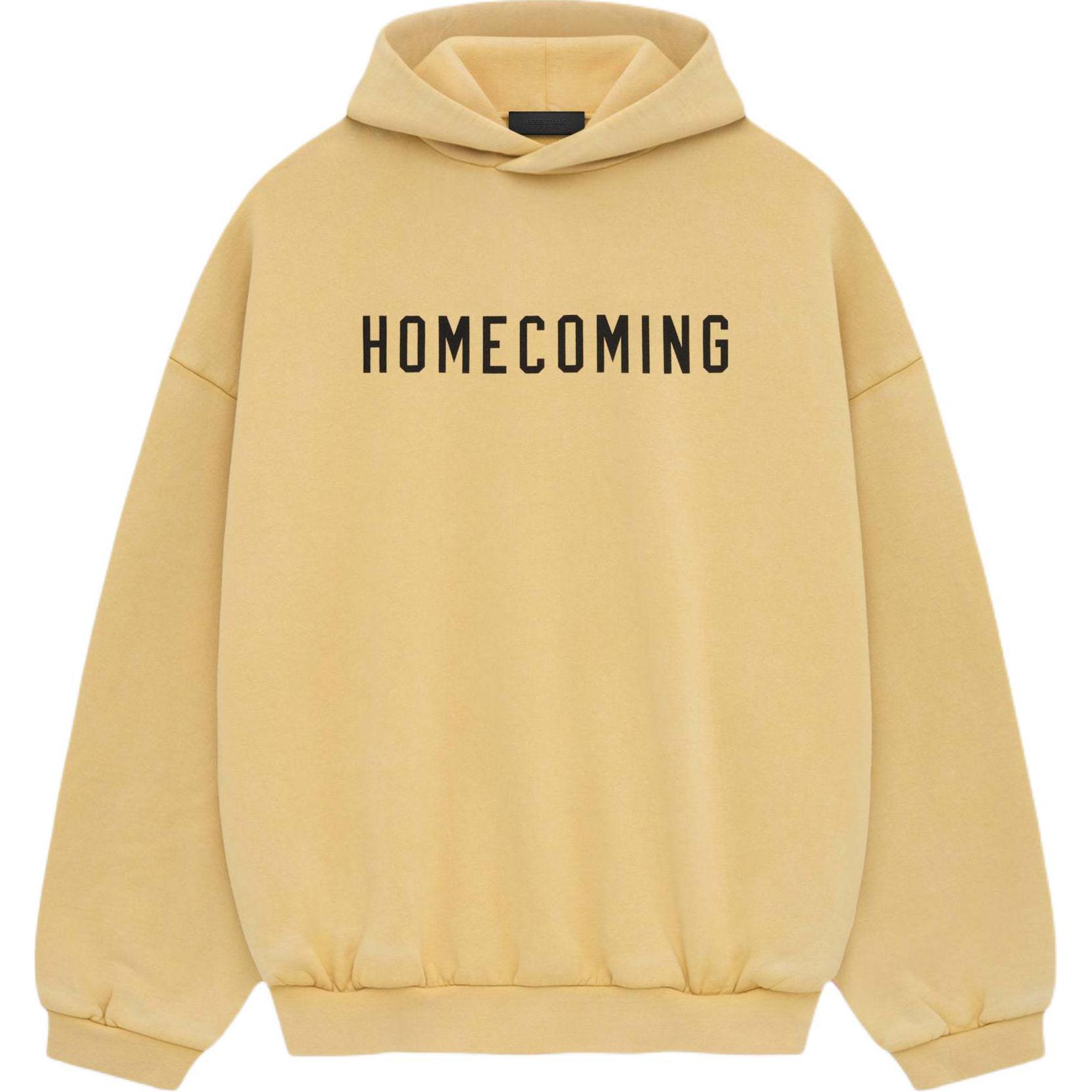 Толстовка с капюшоном из плотного флиса Fear Of God Essentials, цвет янтарное золото/янтарь — фото 2