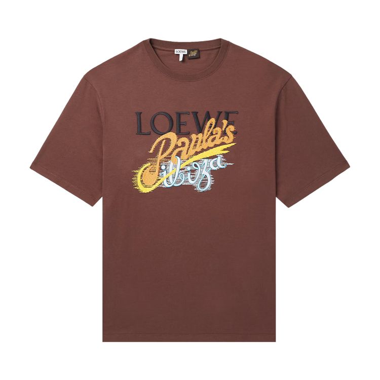 

Футболка Loewe Loose Fit T-Shirt 'Brown/Multicolor', коричневый