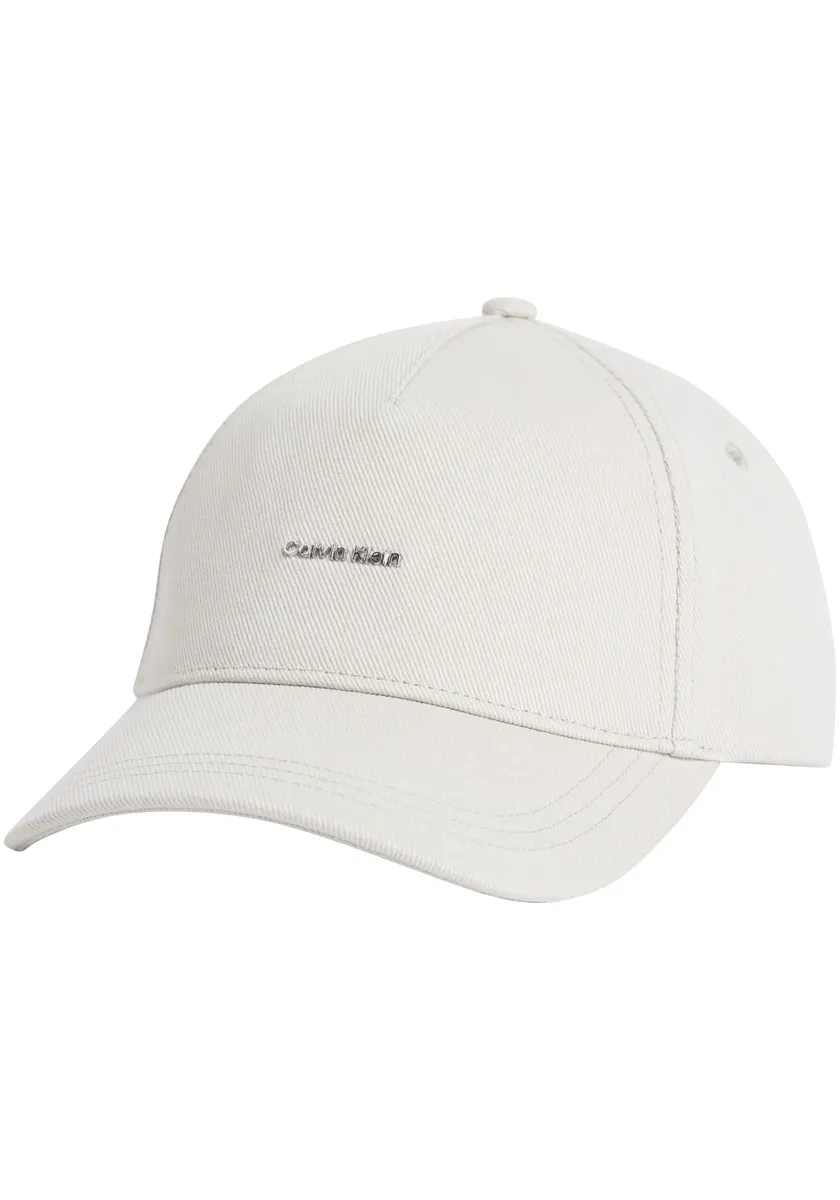 

Бейсбольная кепка Calvin Klein "CALVIN LETTERING CANVAS CAP" с тисненым логотипом, цвет Sand Pebble