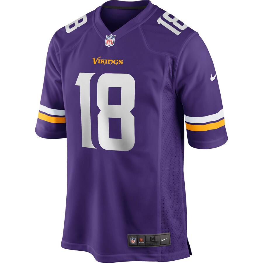 

Джерси NIKE Minnesota Vikings Justin Jefferson 18, фиолетовый