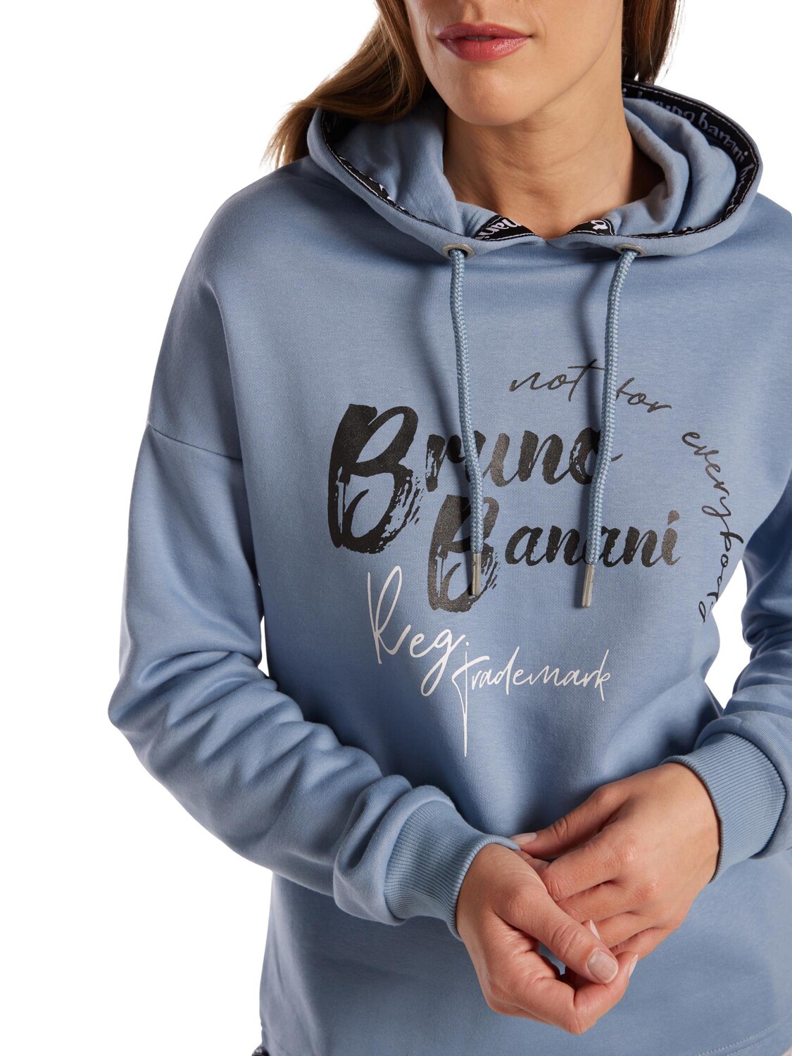 

Толстовка Bruno Banani Hoodie ohne Reißverschluss Cameron, синий