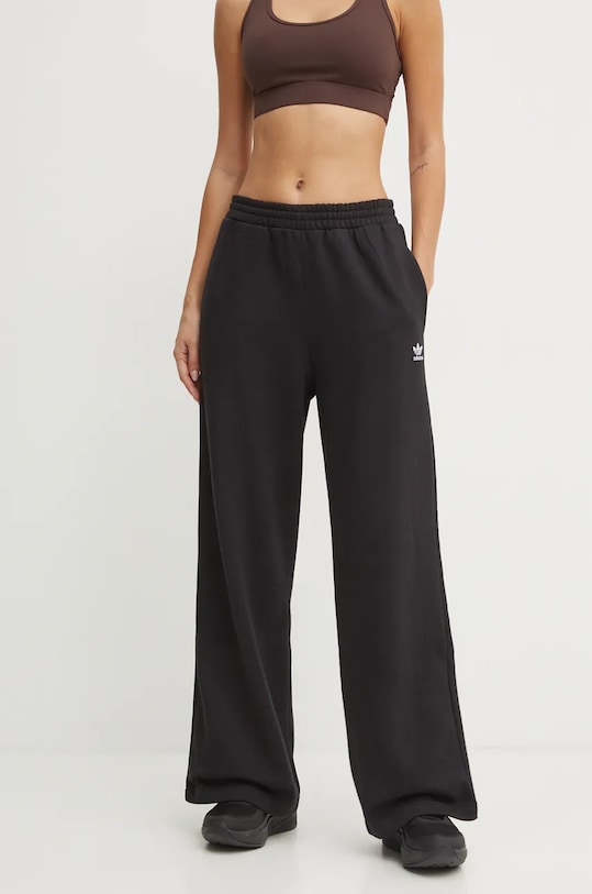 

Широкие брюки Femme Galore Wideleg Fleece из флиса Adidas Originals, черный
