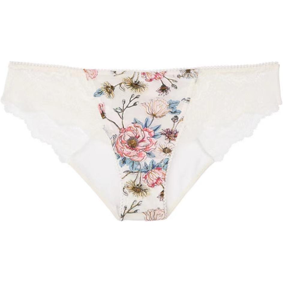 

Victoria's Secret Женские трусы 1 упаковка белые с аппликацией