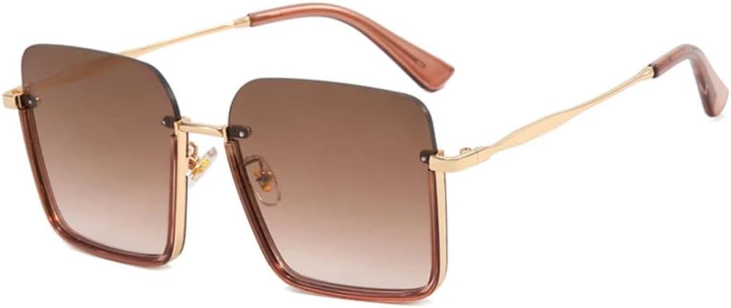 

Солнцезащитные очки с защитой UV400 | Металлическая оправа, линзы конфетного цвета | Для женщин и мужчин, для занятий спортом на открытом воздухе и вождения DSVIGF, Brown Brown